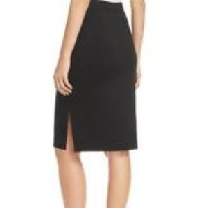 Eileen Fisher Black Pencil Skirt, side vent